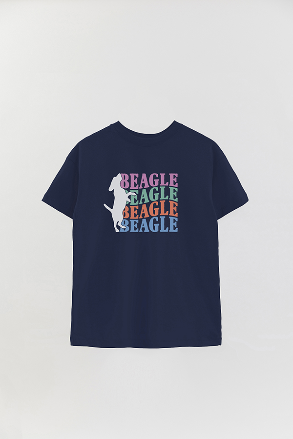 REMERA OVER ESTAMPADA DOG BEAGLE