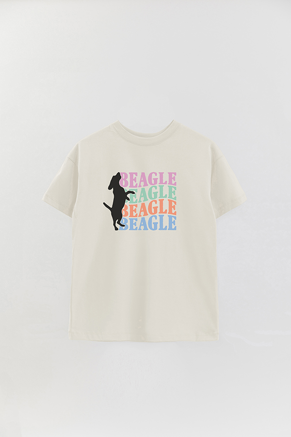 REMERA OVER ESTAMPADA DOG BEAGLE