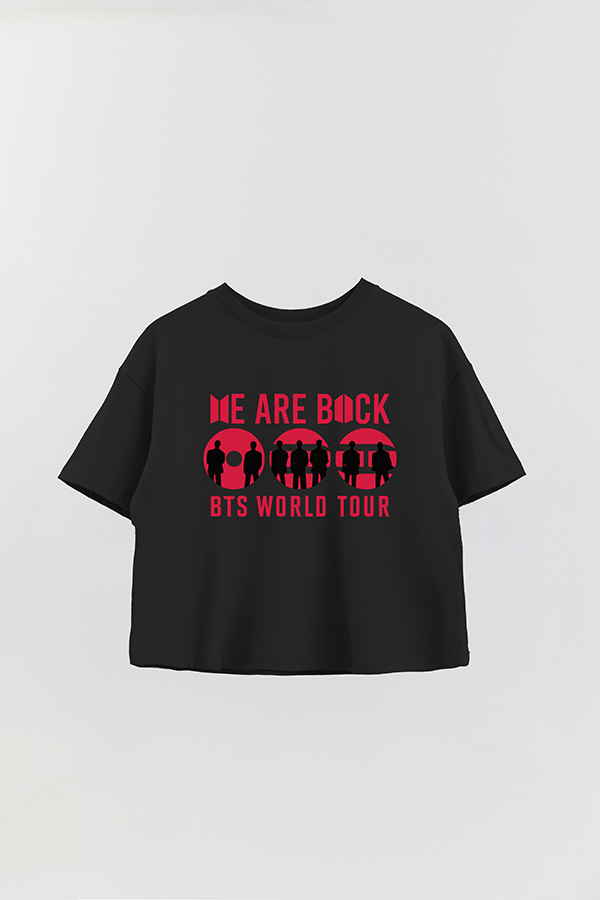 REMERA CROP ESTAMPADA BTS WRB3