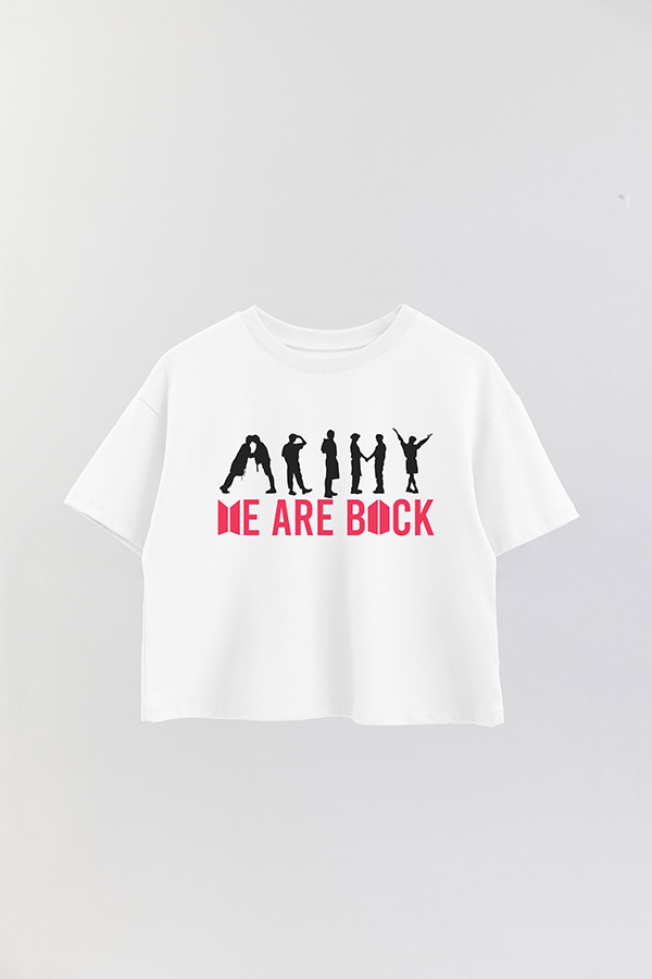 REMERA CROP ESTAMPADA BTS WRB2