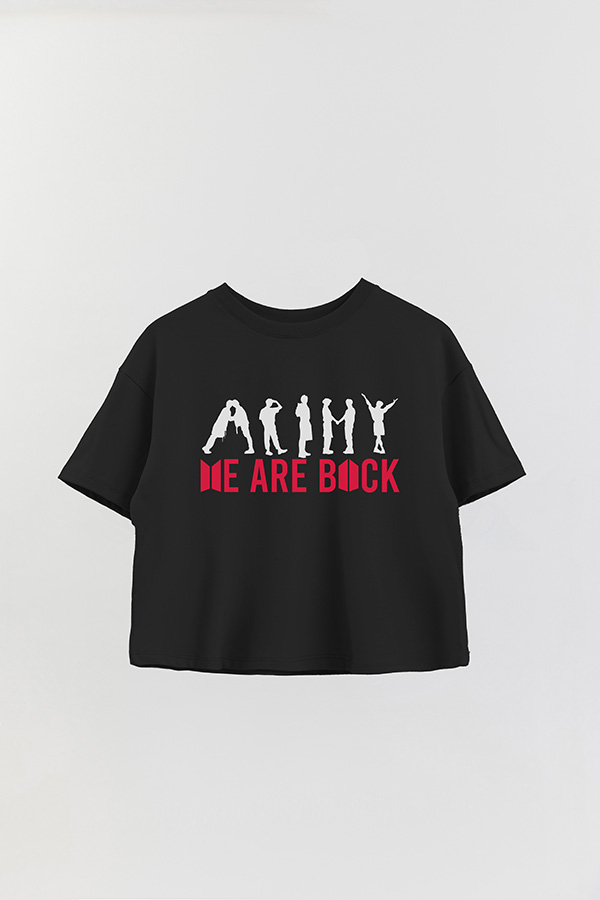 REMERA CROP ESTAMPADA BTS WRB2