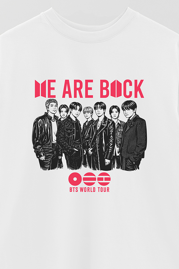 REMERA OVER ESTAMPADA BTS WRB