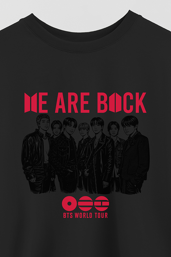 REMERA CROP ESTAMPADA BTS WRB