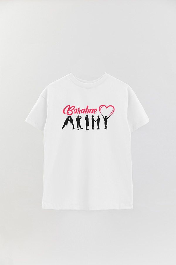 REMERA OVER ESTAMPADA BTS BORAHAE