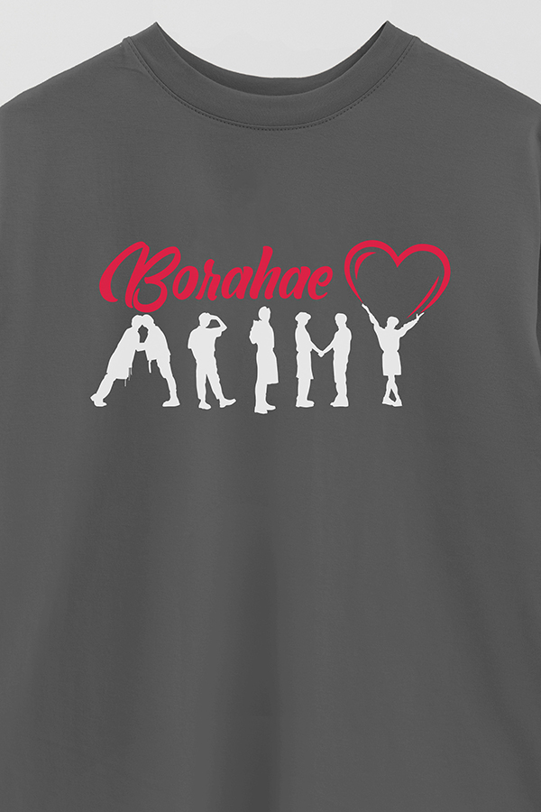 REMERA OVER ESTAMPADA BTS BORAHAE