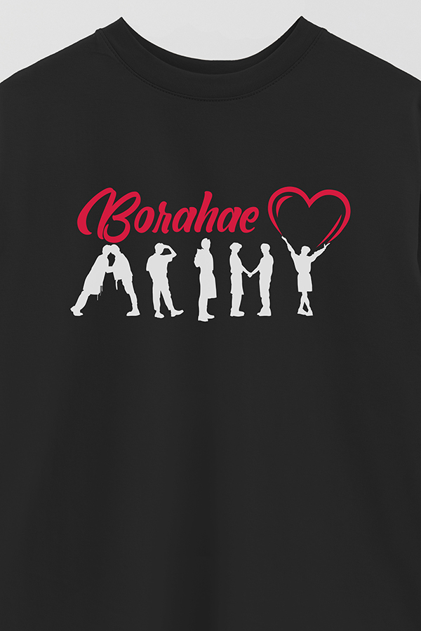 REMERA OVER ESTAMPADA BTS BORAHAE