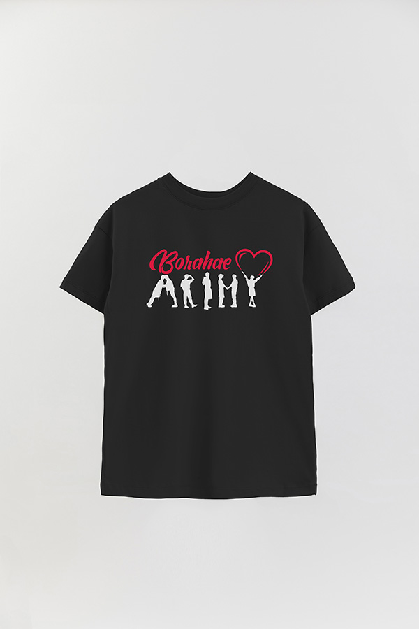 REMERA OVER ESTAMPADA BTS BORAHAE