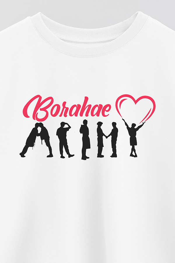 REMERA CROP ESTAMPADA BTS BORAHAE