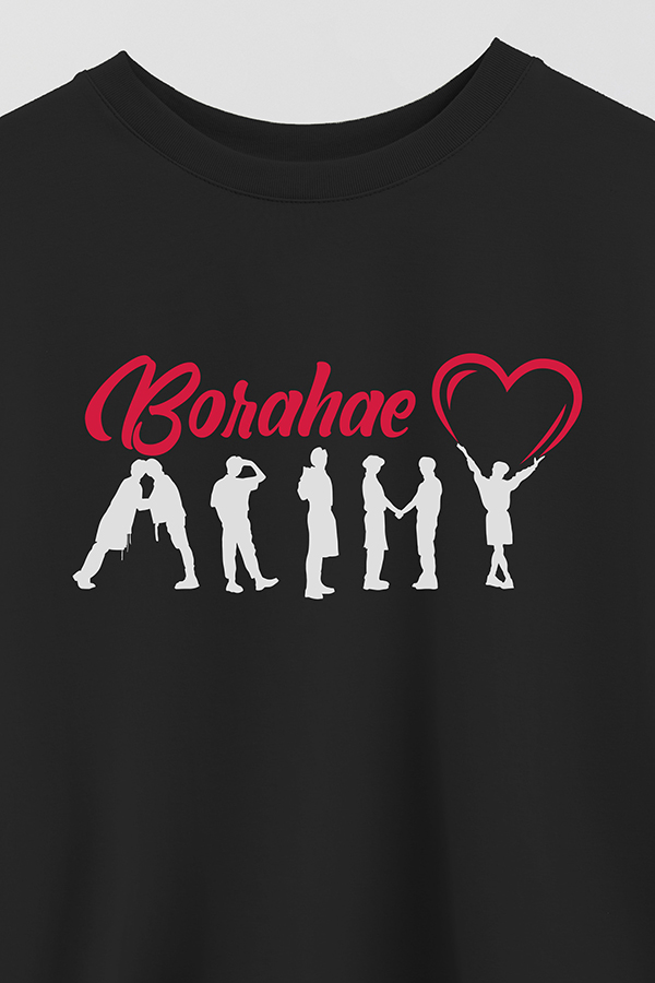 REMERA CROP ESTAMPADA BTS BORAHAE