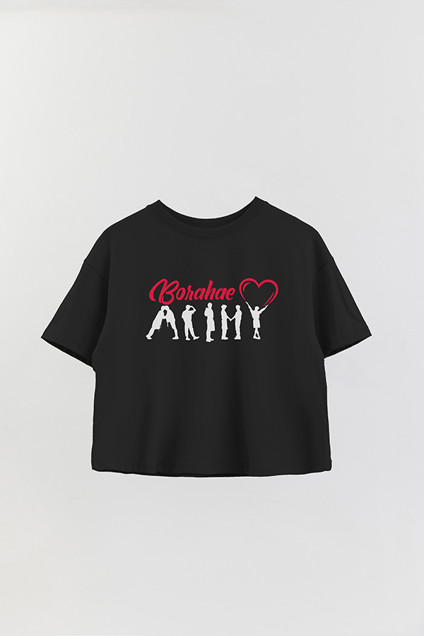 REMERA CROP ESTAMPADA BTS BORAHAE