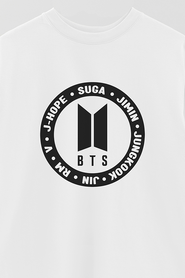 REMERA OVER ESTAMPADA BTS 19