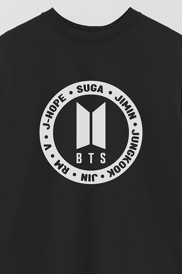 REMERA OVER ESTAMPADA BTS 19