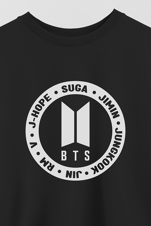 REMERA CROP ESTAMPADA BTS 19