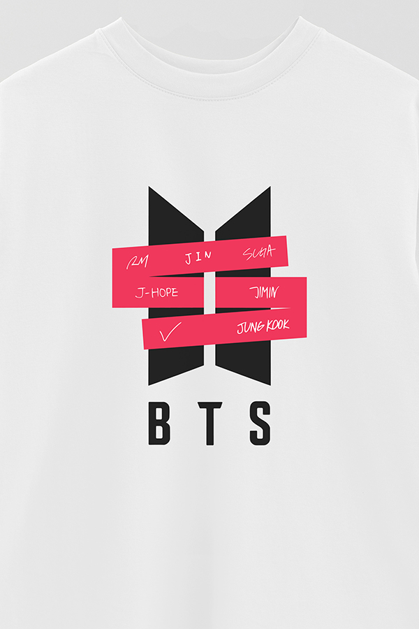 REMERA OVER ESTAMPADA BTS 17