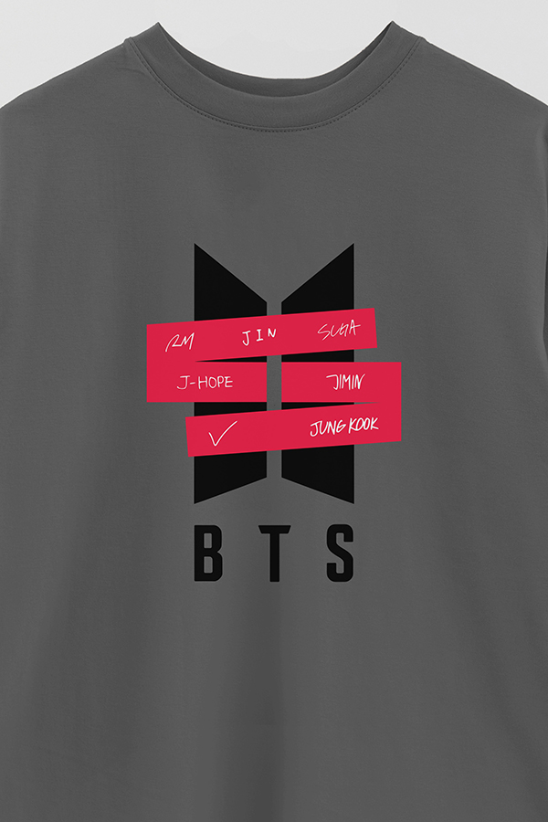 REMERA OVER ESTAMPADA BTS 17