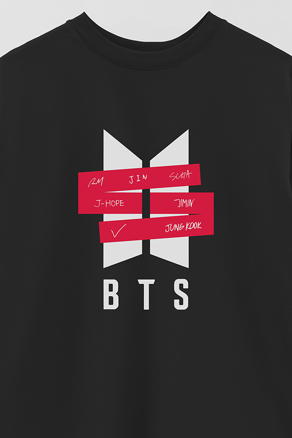 REMERA OVER ESTAMPADA BTS 17