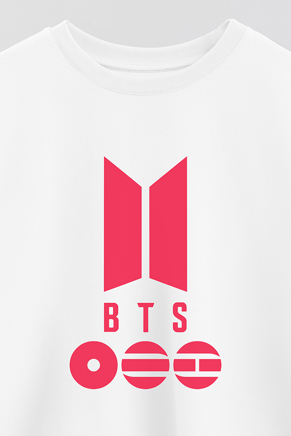 REMERA CROP ESTAMPADA BTS 16