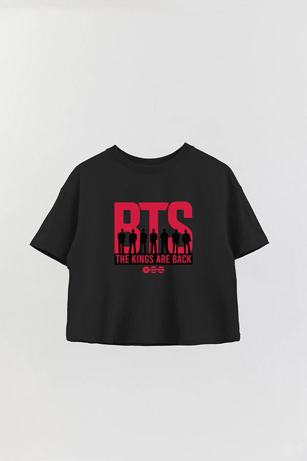 REMERA CROP ESTAMPADA BTS 15