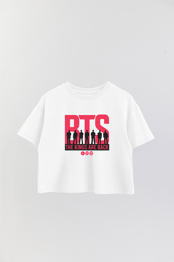 REMERA CROP ESTAMPADA BTS 15