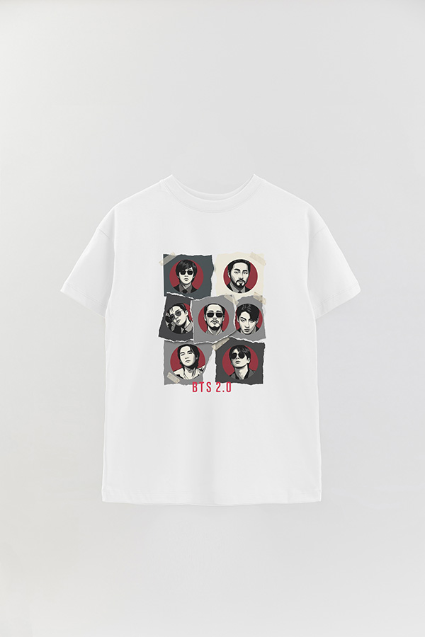 REMERA OVER ESTAMPADA BTS 14