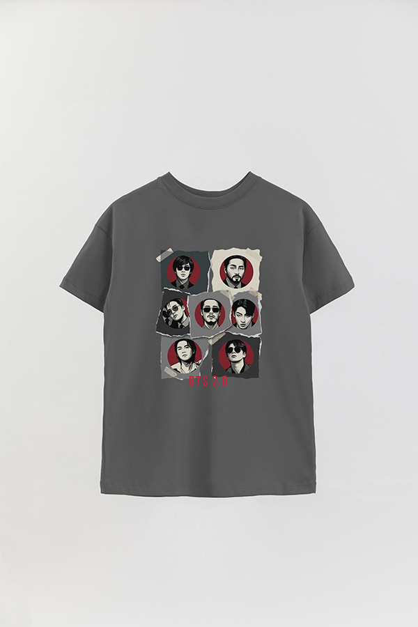 REMERA OVER ESTAMPADA BTS 14