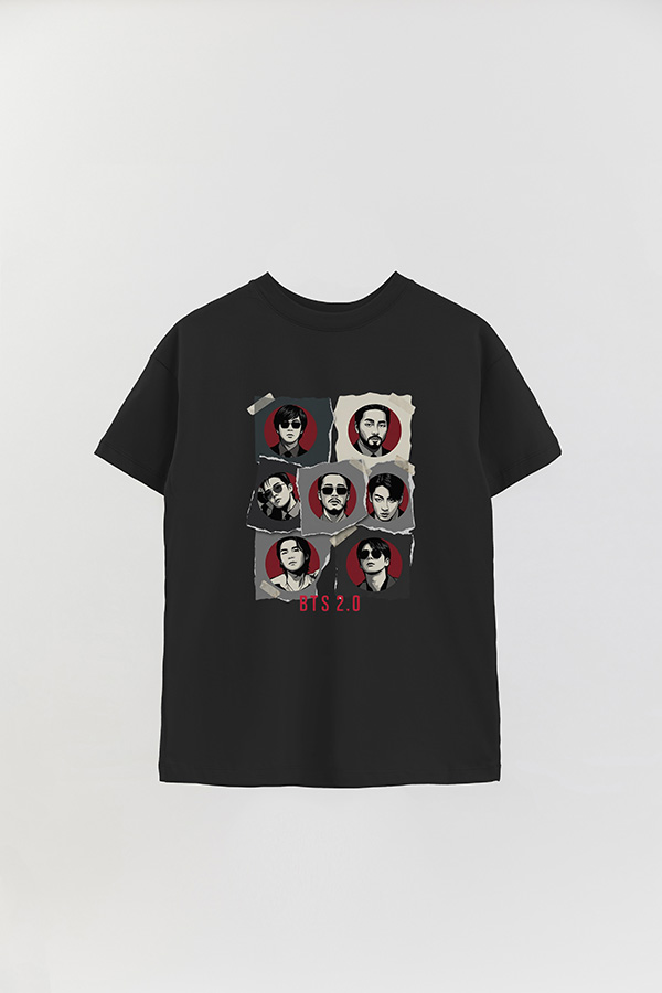 REMERA OVER ESTAMPADA BTS 14