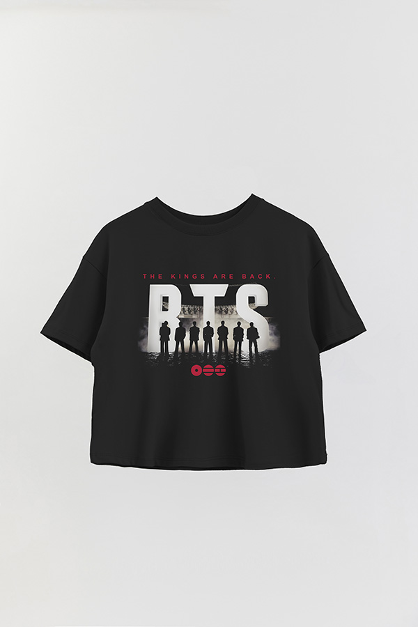 REMERA CROP ESTAMPADA BTS 13