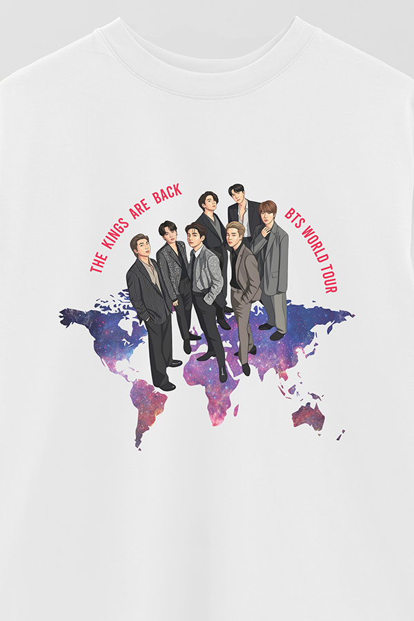 REMERA OVER ESTAMPADA BTS 11