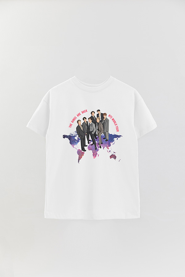 REMERA OVER ESTAMPADA BTS 11