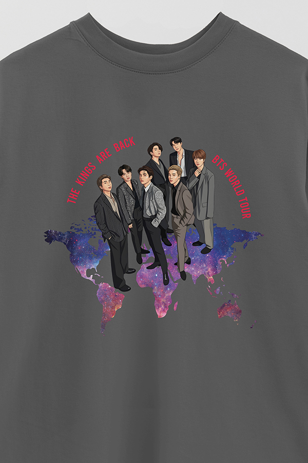 REMERA OVER ESTAMPADA BTS 11