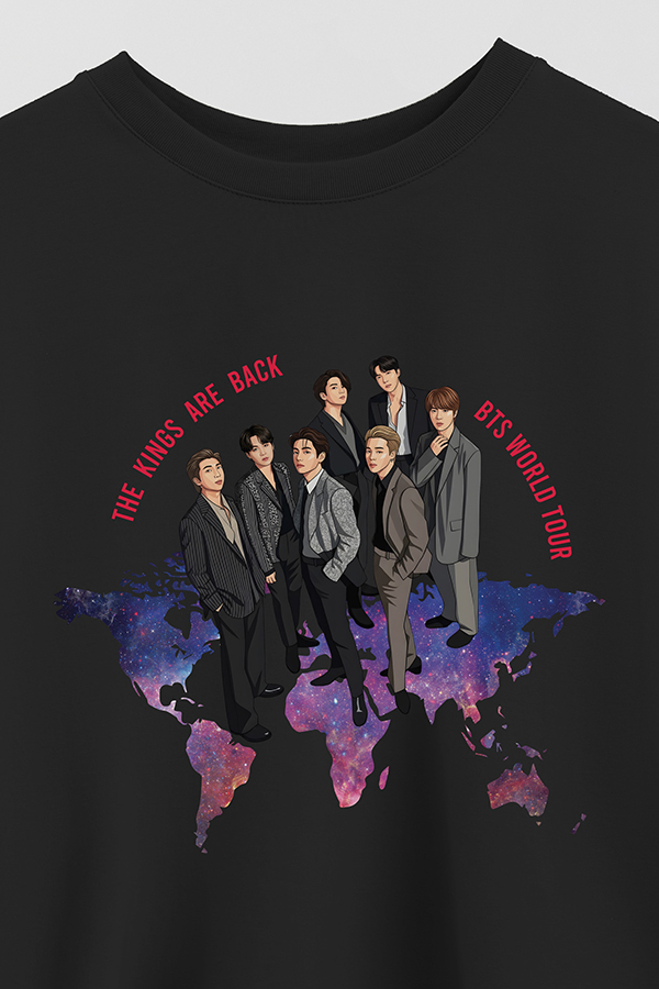 REMERA CROP ESTAMPADA BTS 11