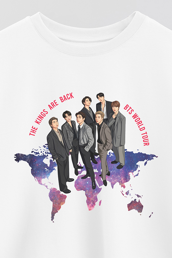 REMERA CROP ESTAMPADA BTS 11