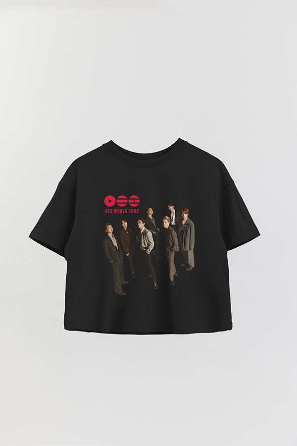 REMERA CROP ESTAMPADA BTS 10