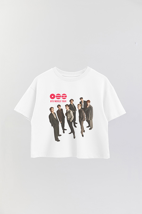 REMERA CROP ESTAMPADA BTS 10