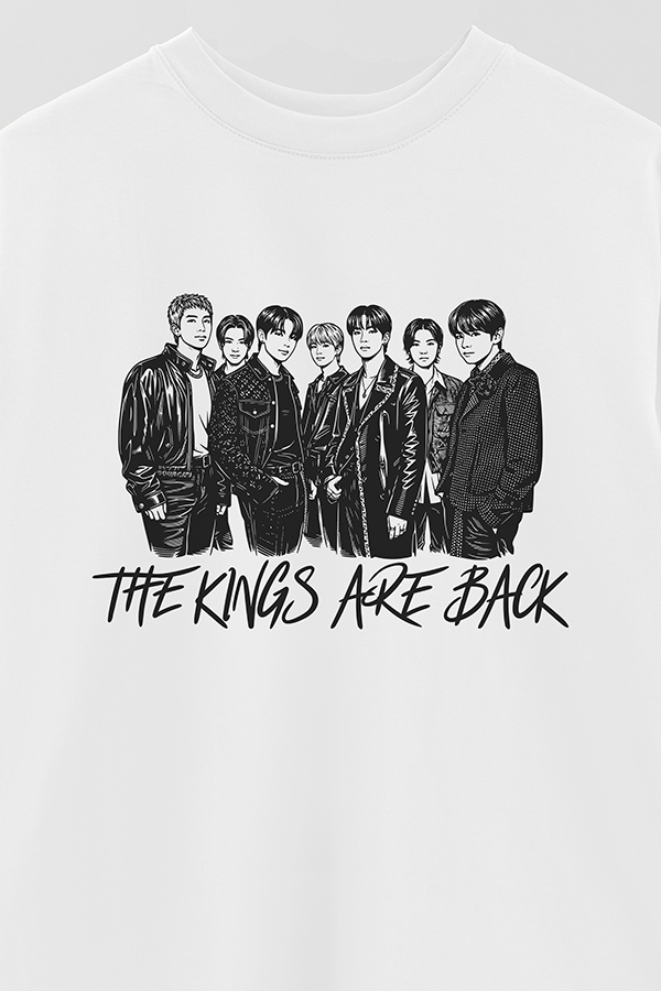 REMERA OVER ESTAMPADA BTS 9