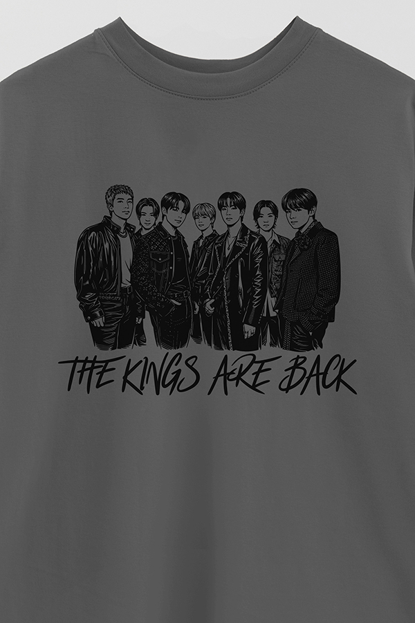 REMERA OVER ESTAMPADA BTS 9