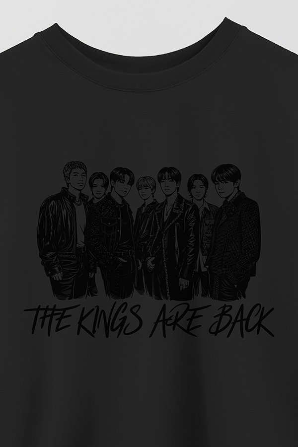 REMERA CROP ESTAMPADA BTS 9