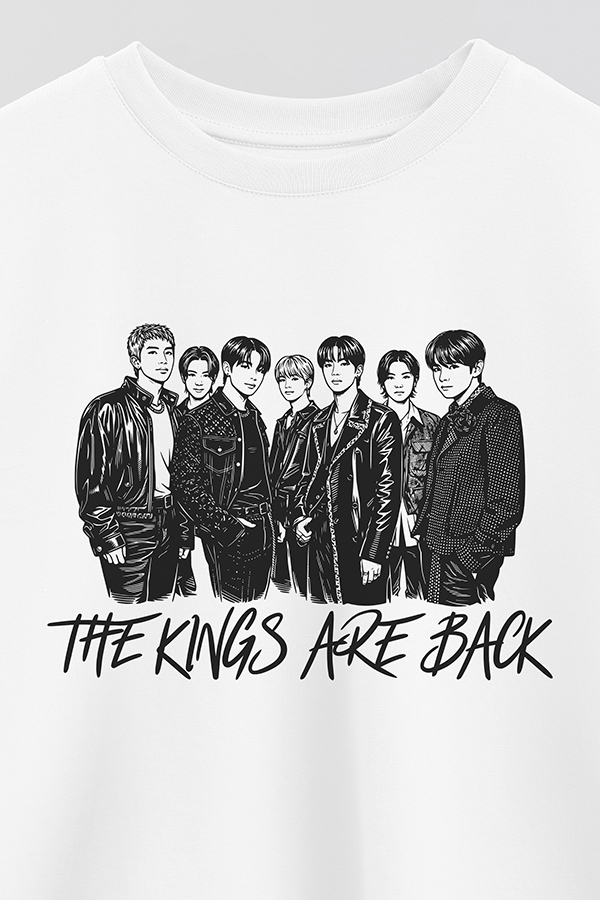 REMERA CROP ESTAMPADA BTS 9