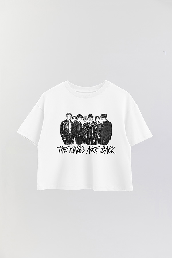 REMERA CROP ESTAMPADA BTS 9