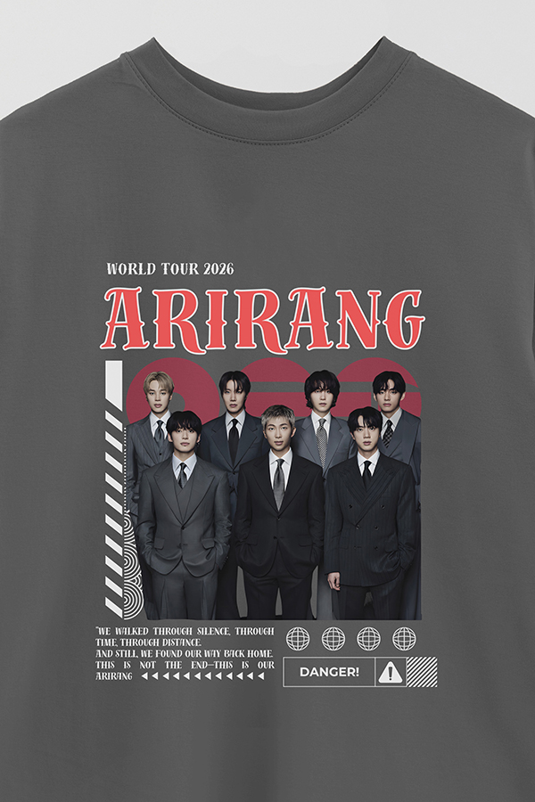 REMERA OVER ESTAMPADA BTS 8