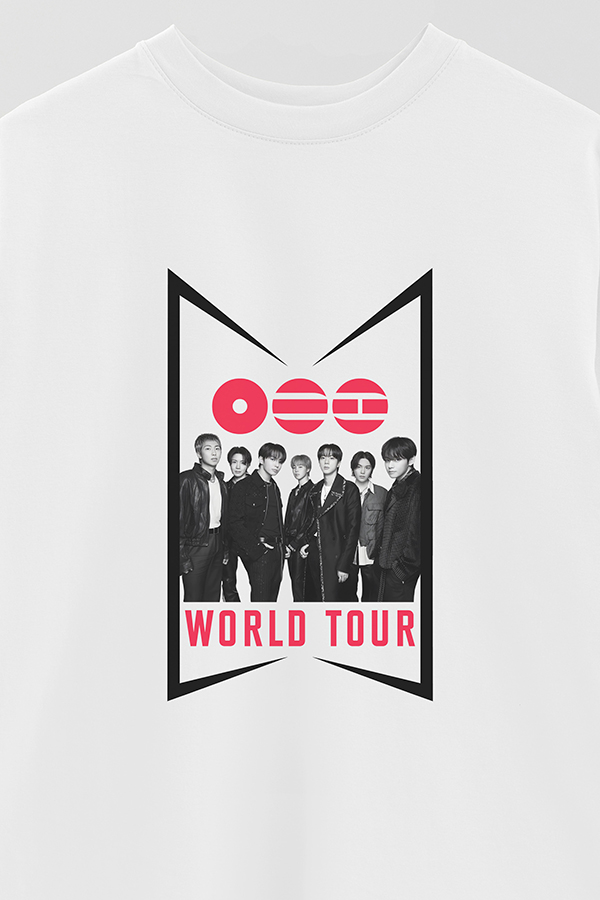 REMERA OVER ESTAMPADA BTS 7