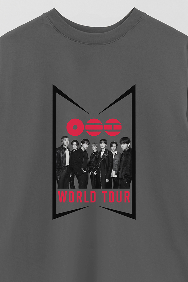 REMERA OVER ESTAMPADA BTS 7