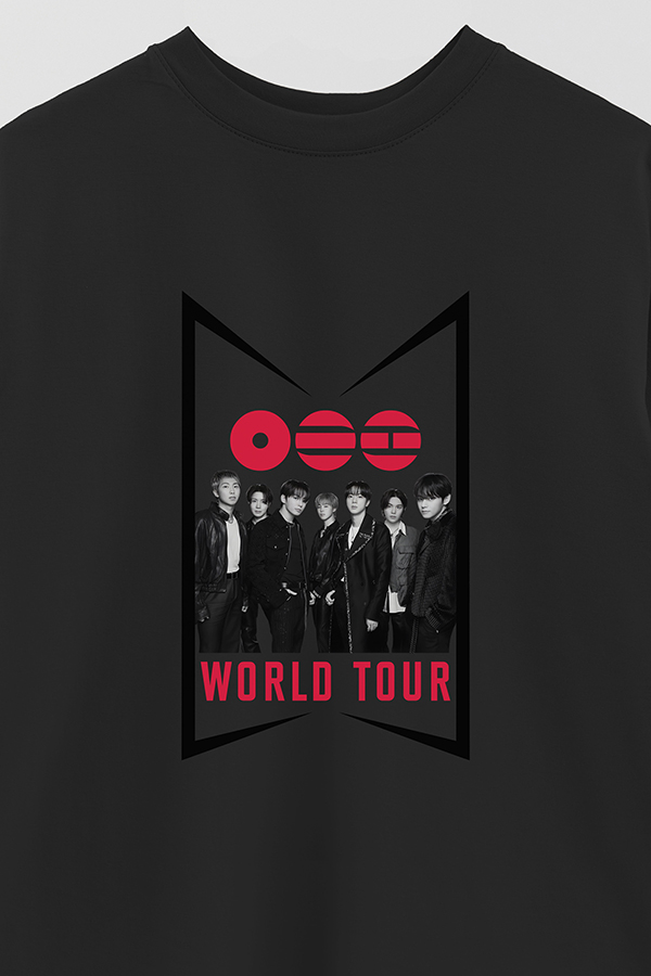 REMERA OVER ESTAMPADA BTS 7