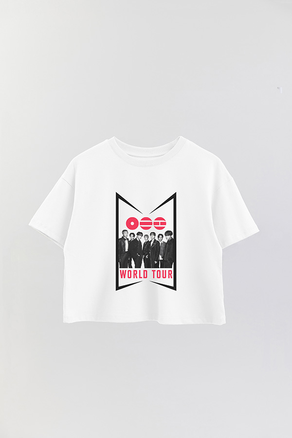 REMERA CROP ESTAMPADA BTS 7