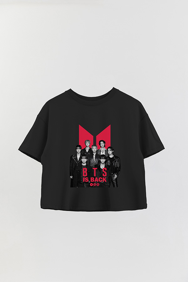 REMERA CROP ESTAMPADA BTS 6