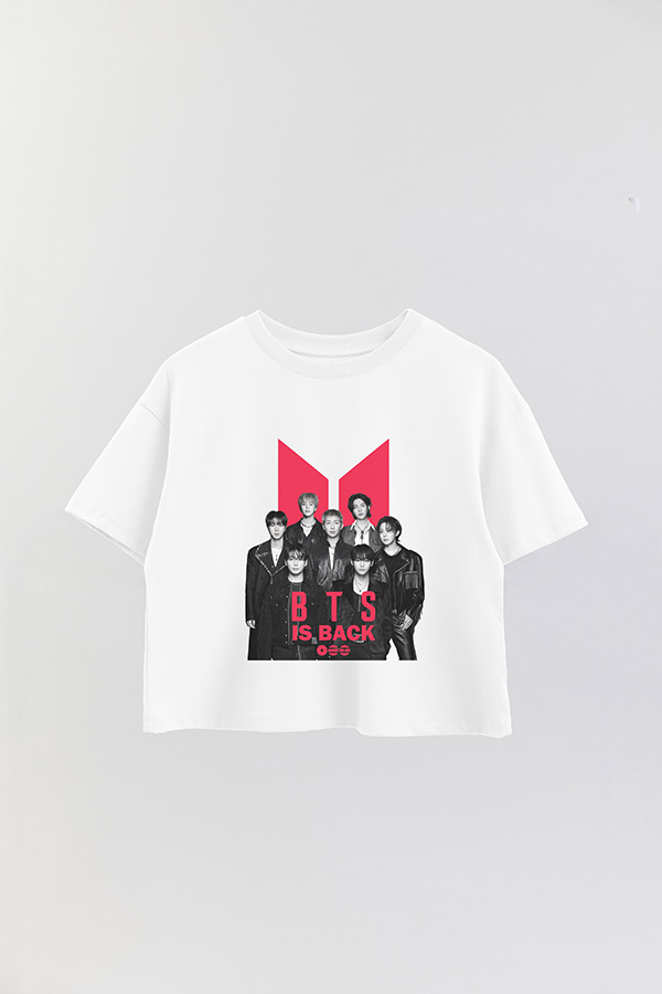REMERA CROP ESTAMPADA BTS 6