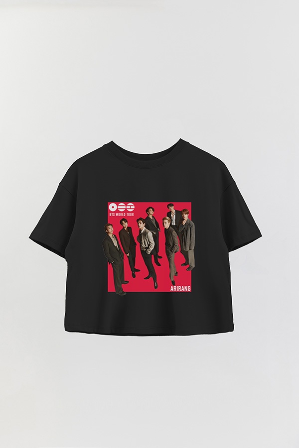 REMERA CROP ESTAMPADA BTS 5