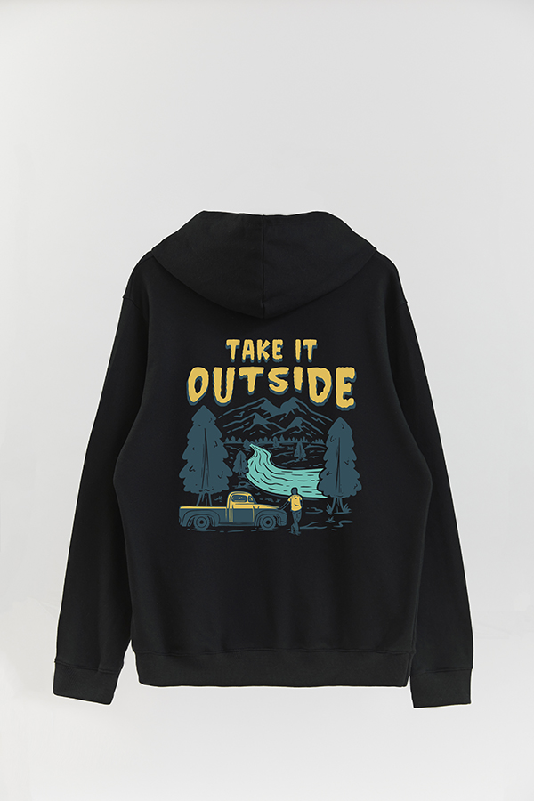 HOODIE ESTAMPADO EXPLORE TAKE IT OUTSIDE