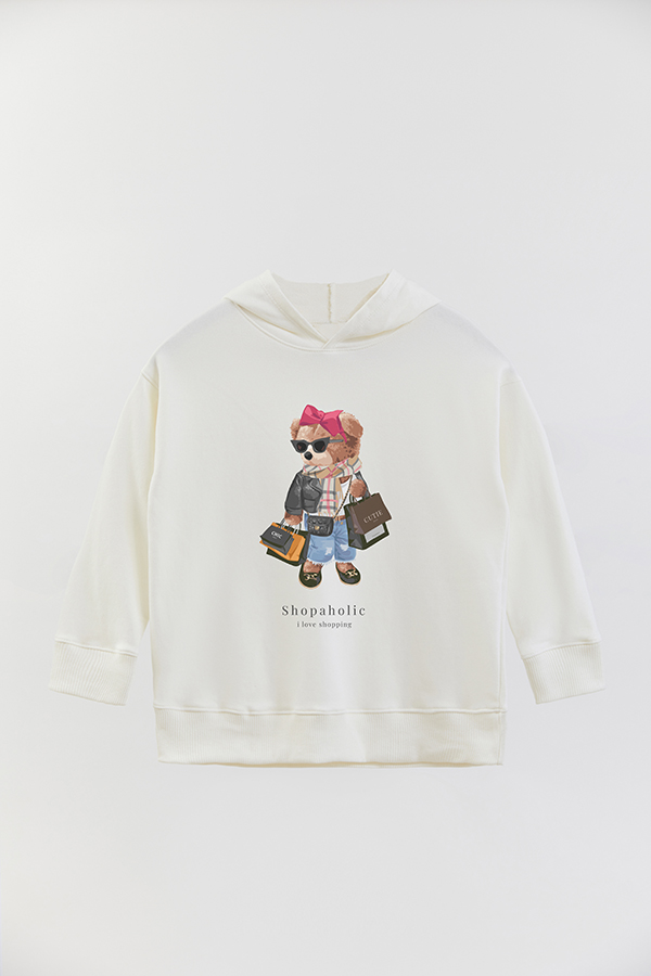 HOODIE RUSTICO KID TEDDY I LOVE SHOPPING