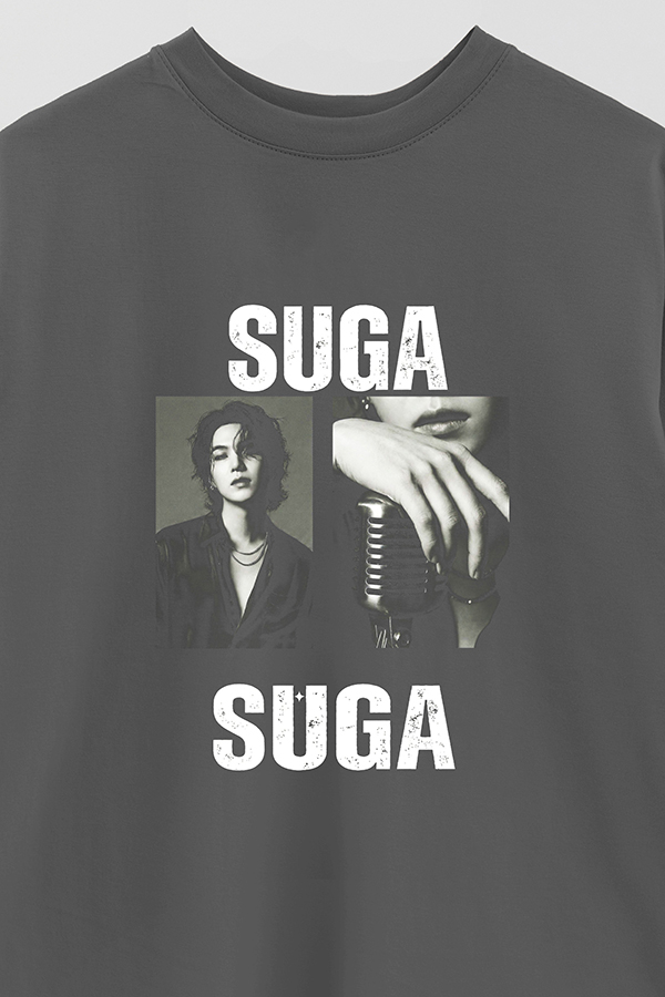 REMERA OVER ESTAMPADA BTS HT SUGA